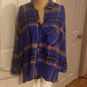 Purple button down Flannel from Urban Outfitters